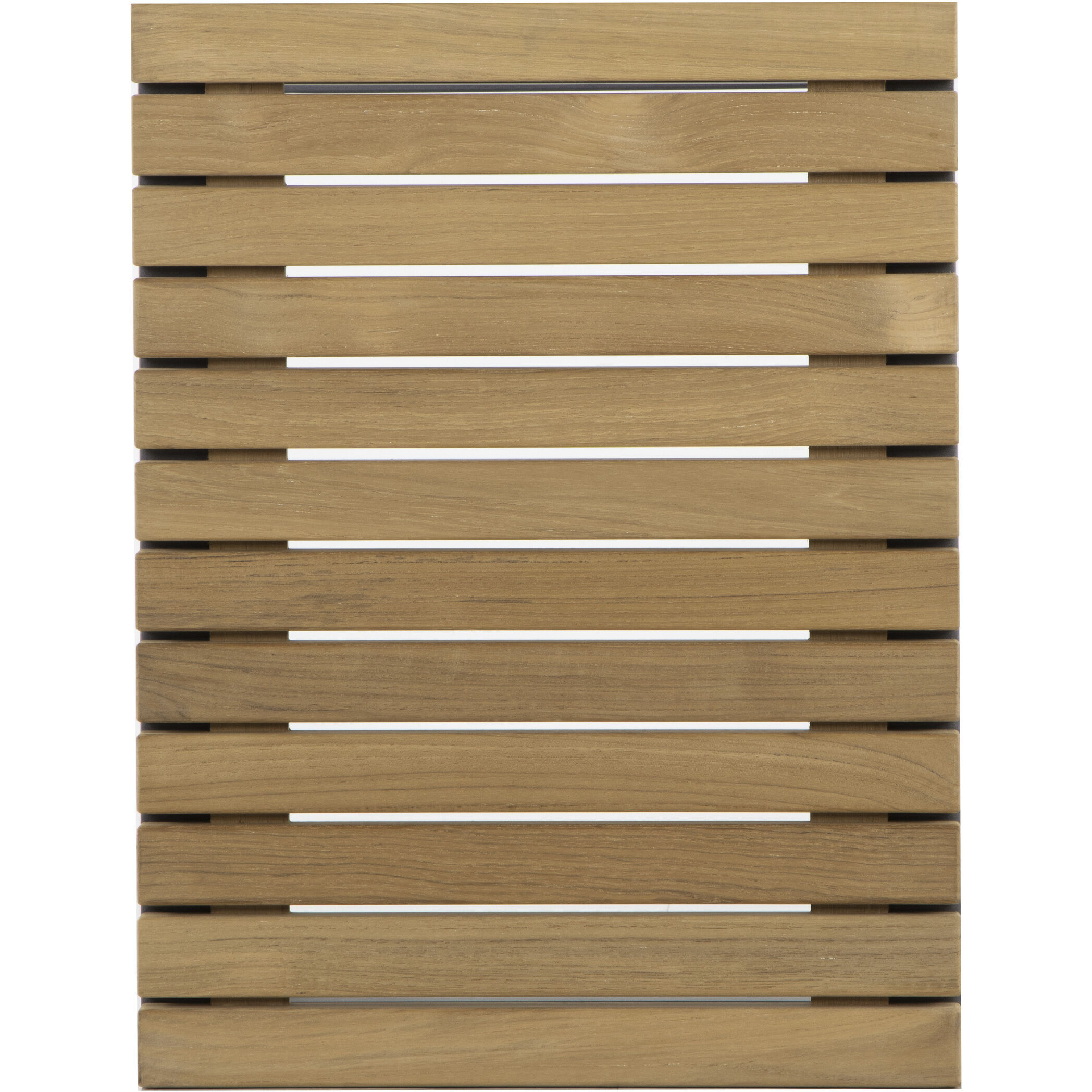 Geneve 21 X 21 inch Natural / Dark Grey Outdoor End Table, C-Shaped